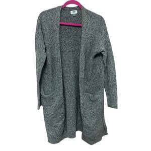 Old Navy‎ Gray Superlong Open Front Cardigan Sweater Women's Size Medium